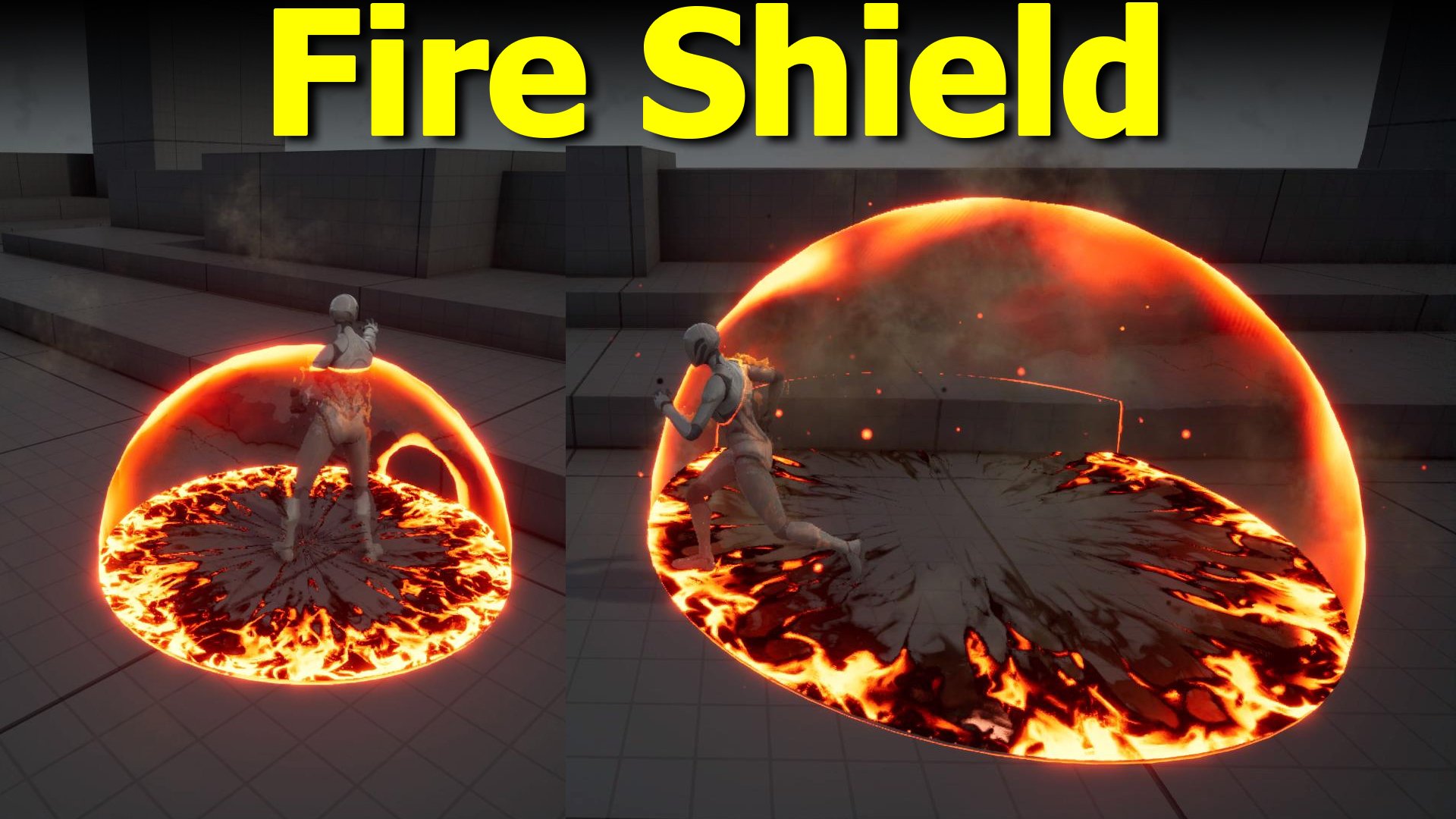 Fire Shield in Unreal Engine 5 Niagara product image (1)