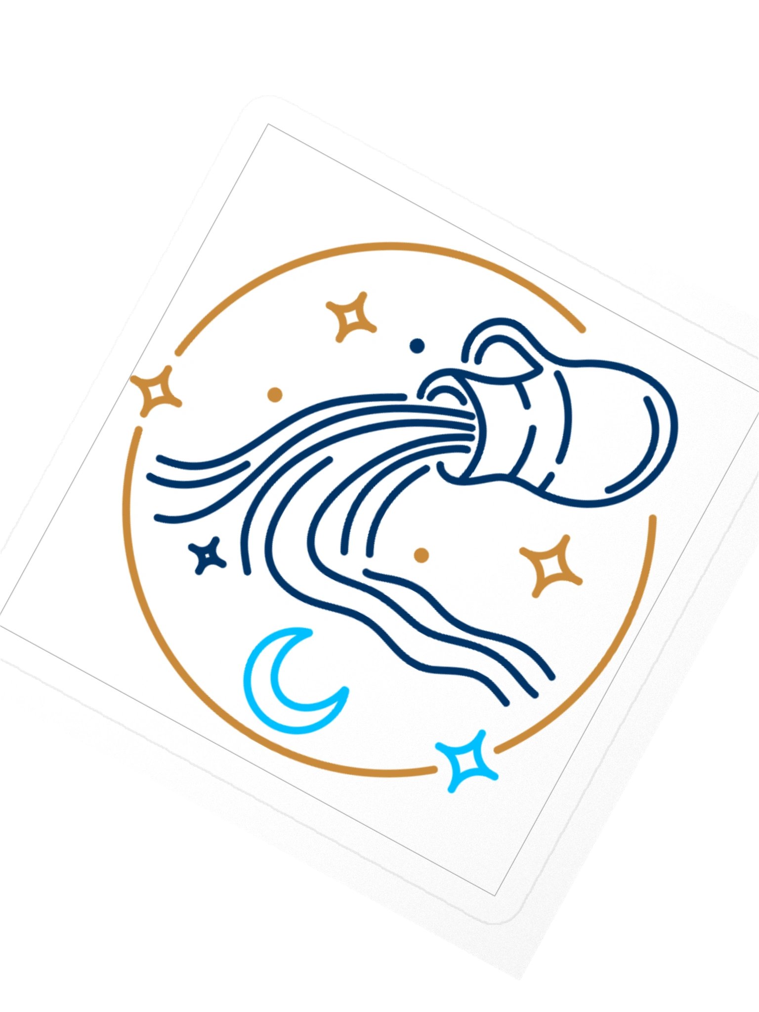 Moonlit Pour Kiss Cut Sticker product image (2)