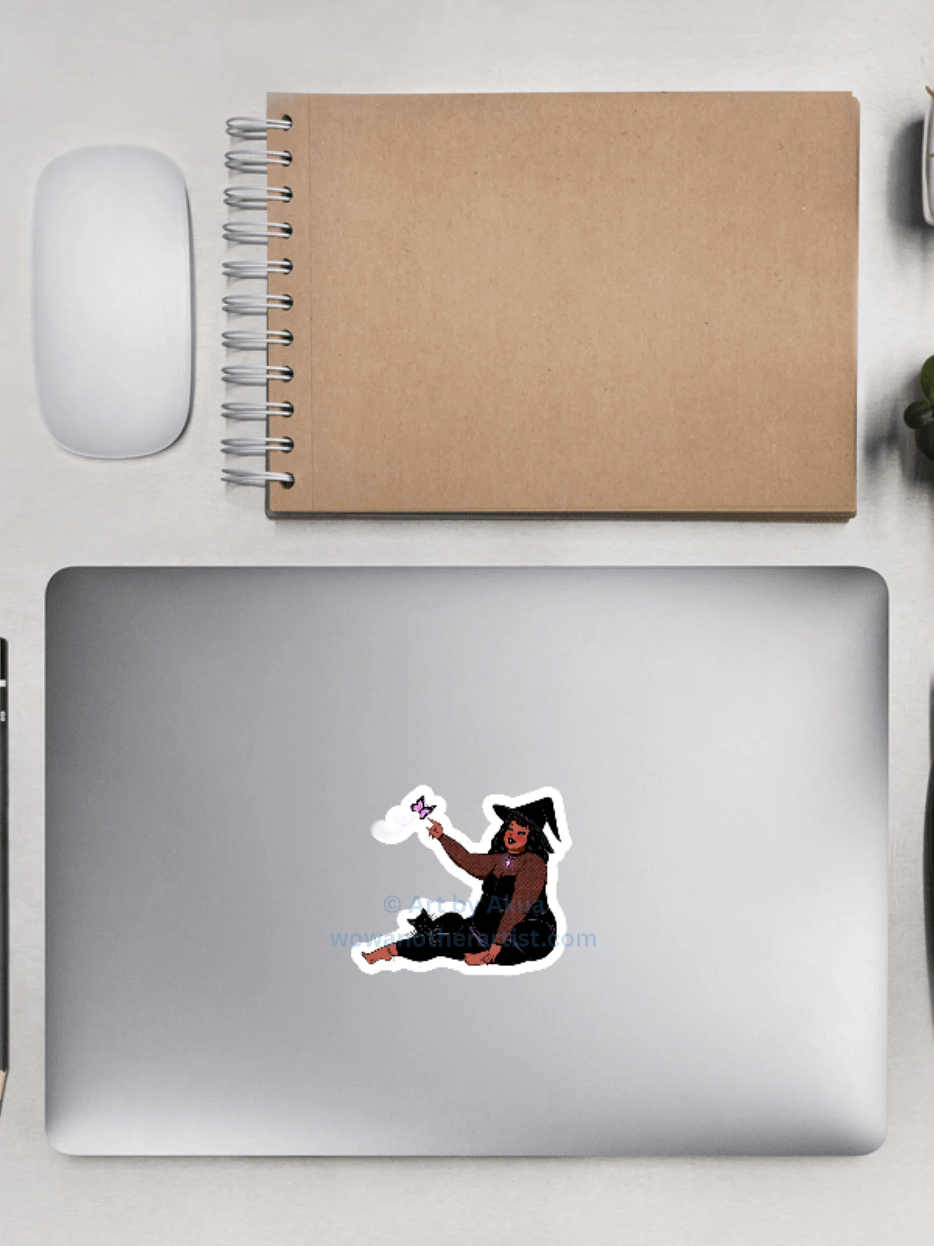 4"x4" inch Self Spring witch 2026 Die-Cut Sticker product image (2)
