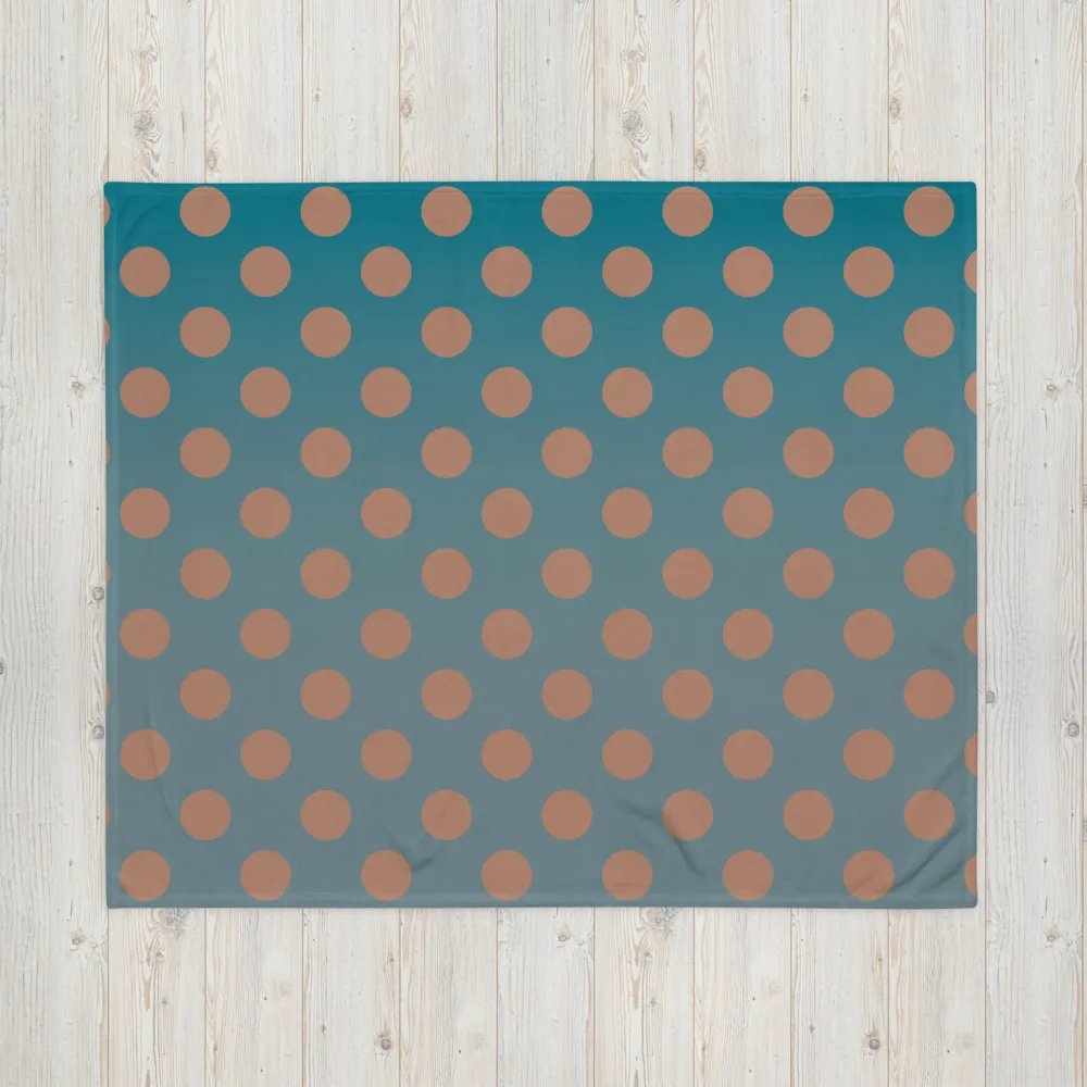 Denim and Brown Polkadots Throw Blanket product image (16)