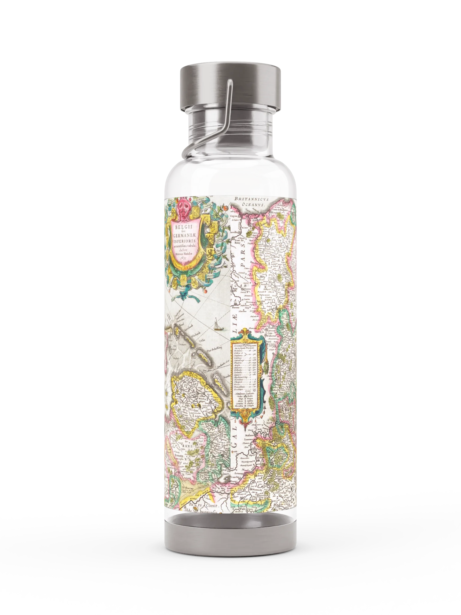 Historic Coastal Map Thor Sports Bottle product image (4)