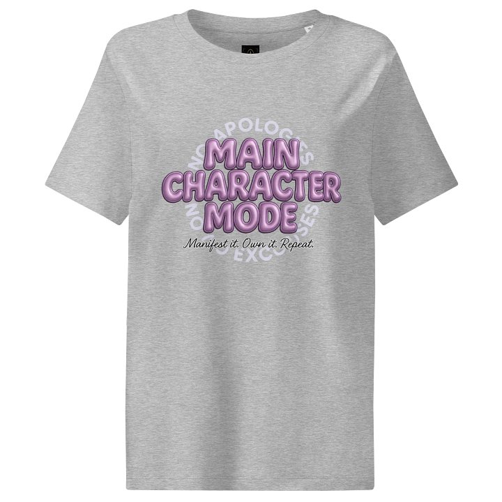 MAIN CHARACTER MODE – Chrome Bubble Statement Tee product image (1)