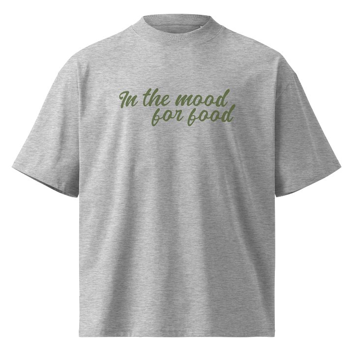 In The Mood For Food | Organic Oversized Tee – Olive product image (1)
