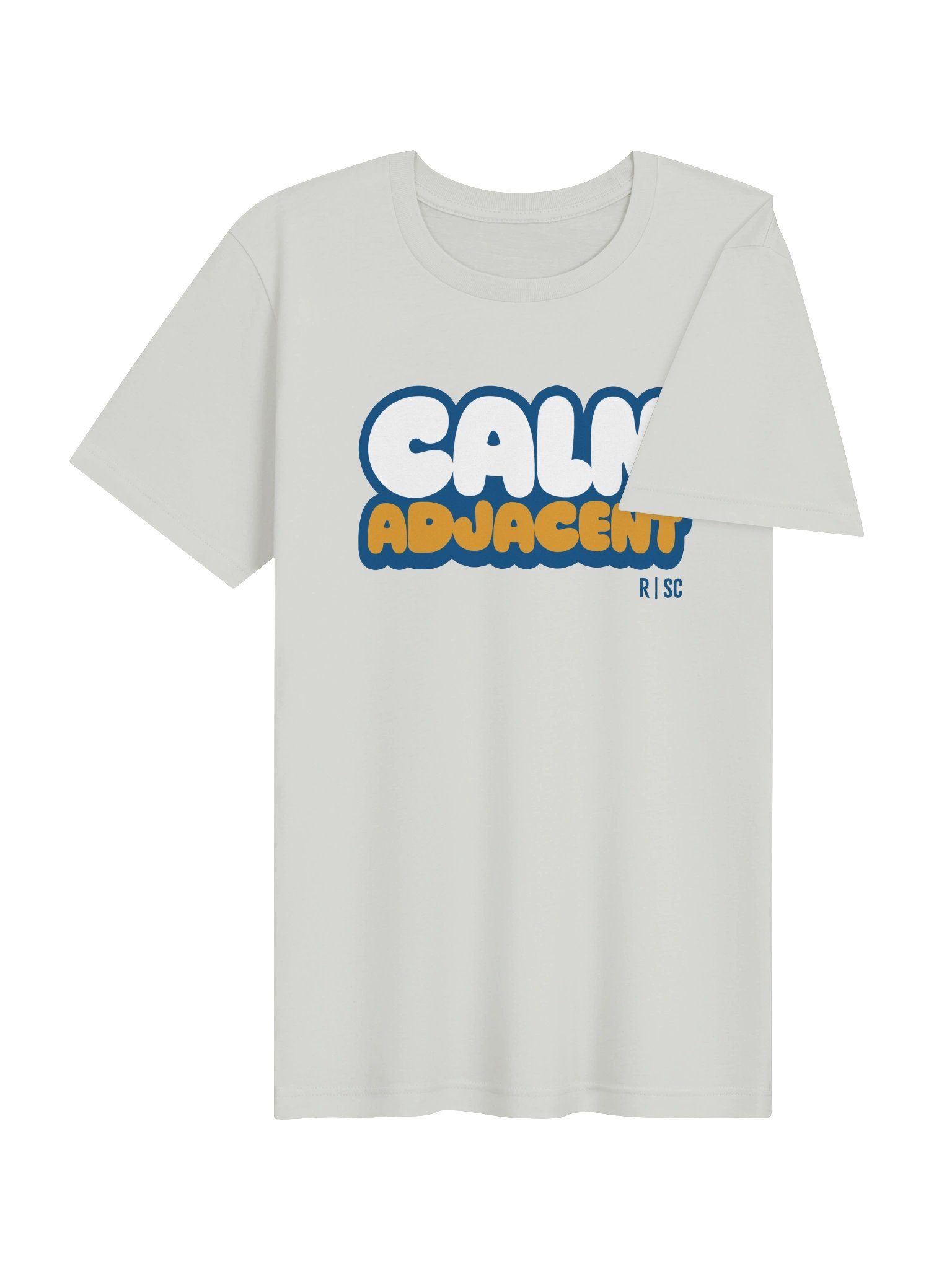 Calm Adjacent T-shirt (Blue & Orange) product image (24)