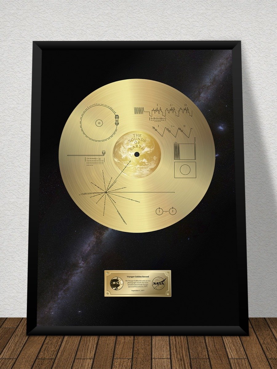 NASA Voyager 1 Golden Record — space poster, science print product image (8)