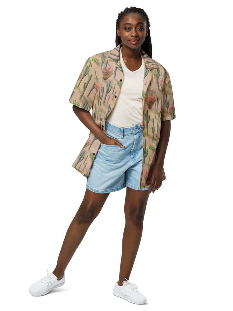 Saguaro Cactus Oversized Button-Down Shirt product image (4)
