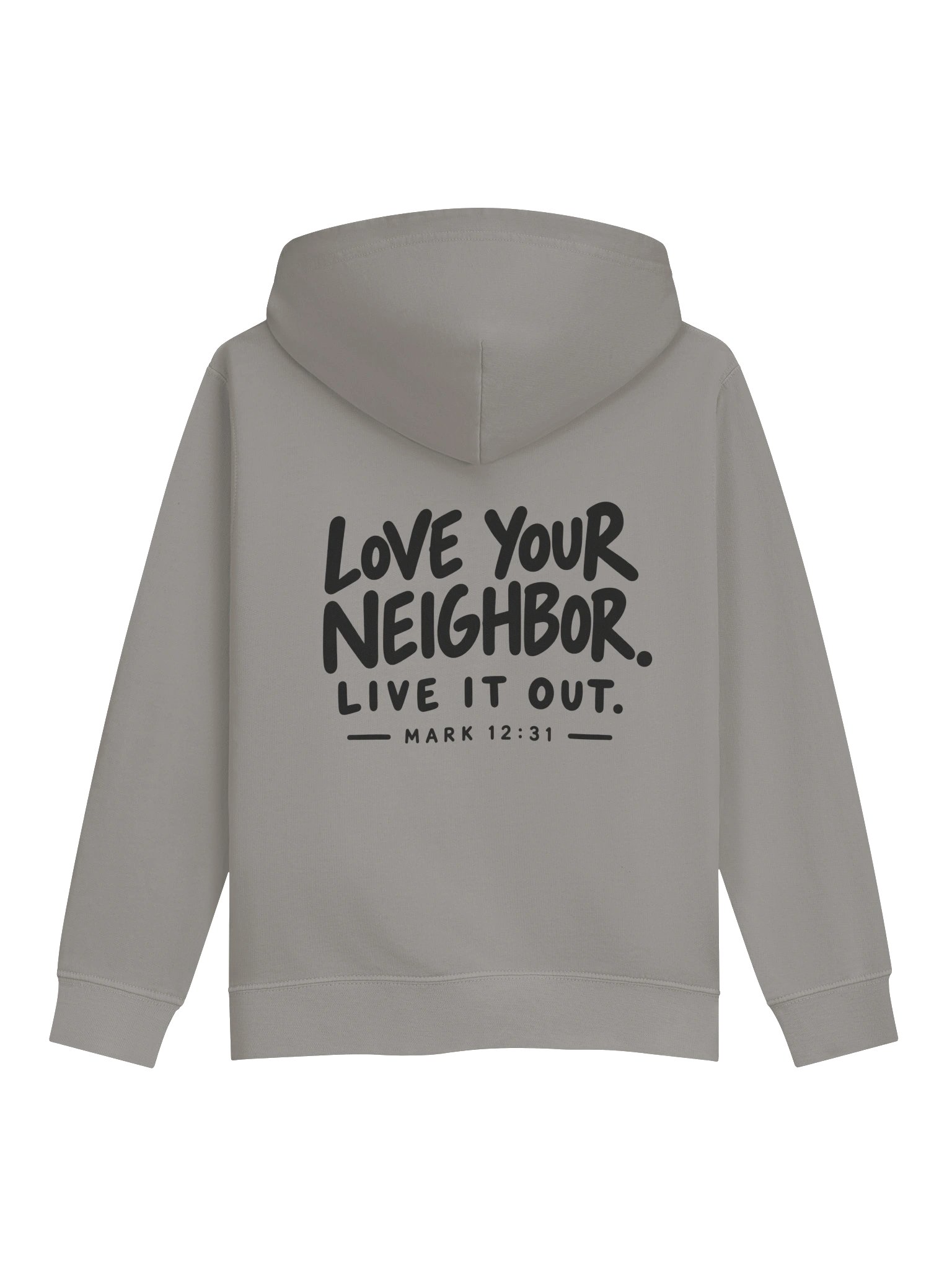 Love Your Neighbor Kids Hoodie – Dark Print product image (3)