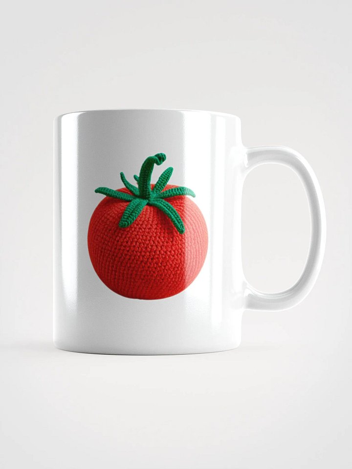 CozyAvocado White Glossy Tomato Mug #1 product image (1)