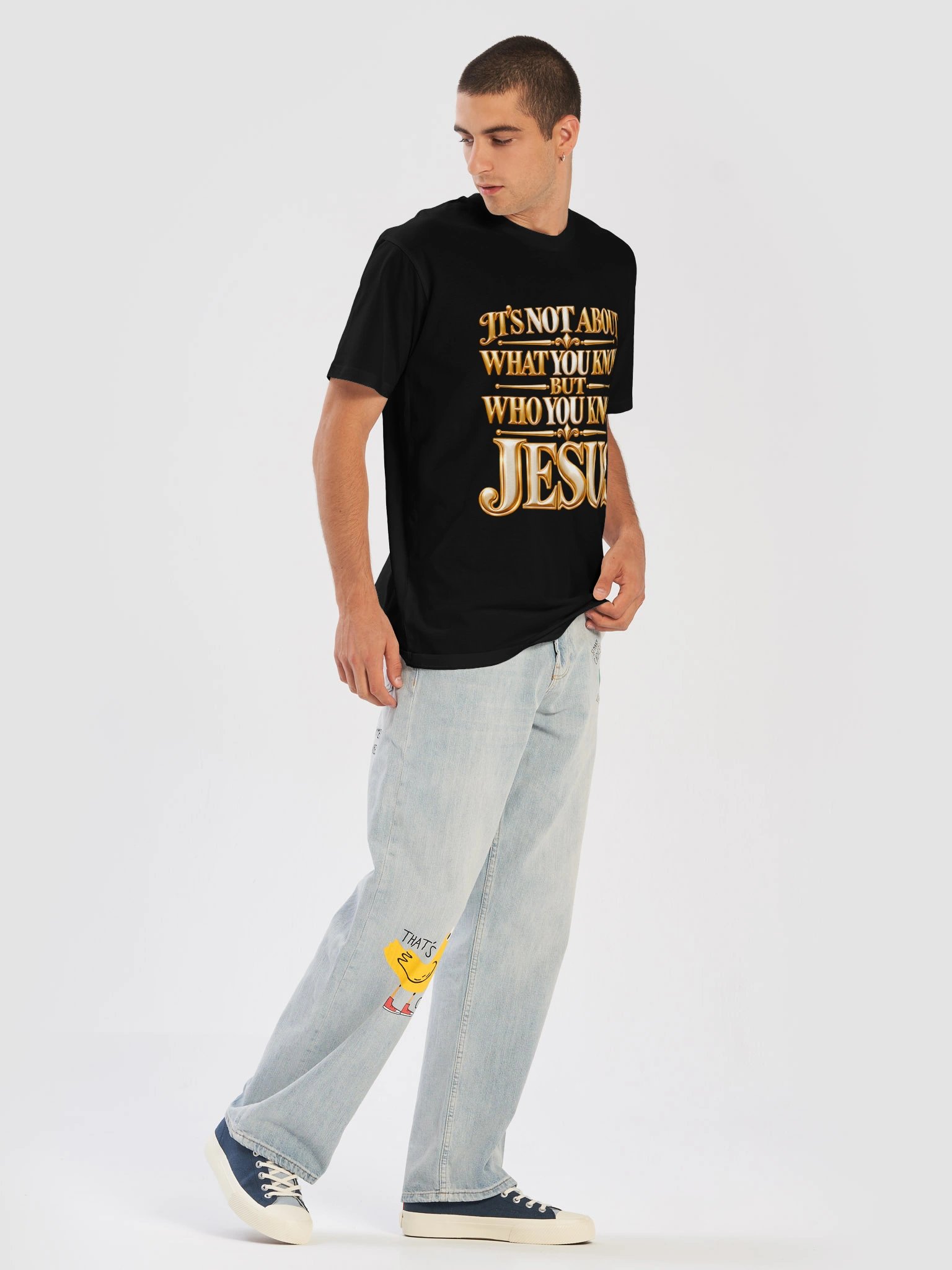 Who You Know: JESUS Champagne Gold Edition T-Shirt product image (5)
