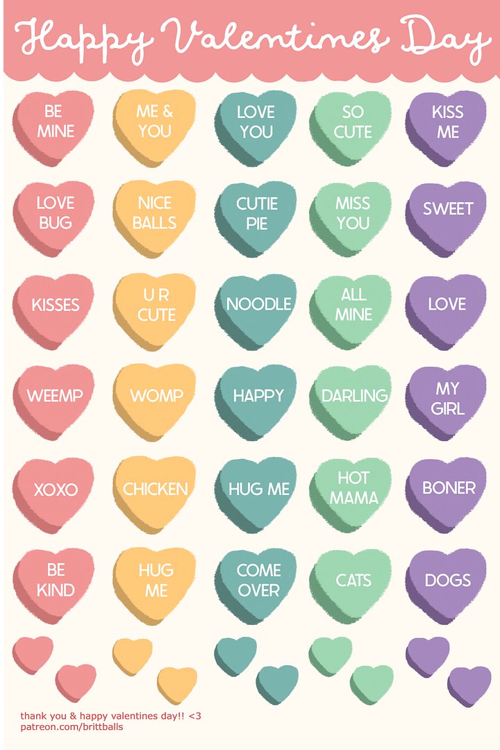 "Heart Candies" Sticker Sheet product image (2)
