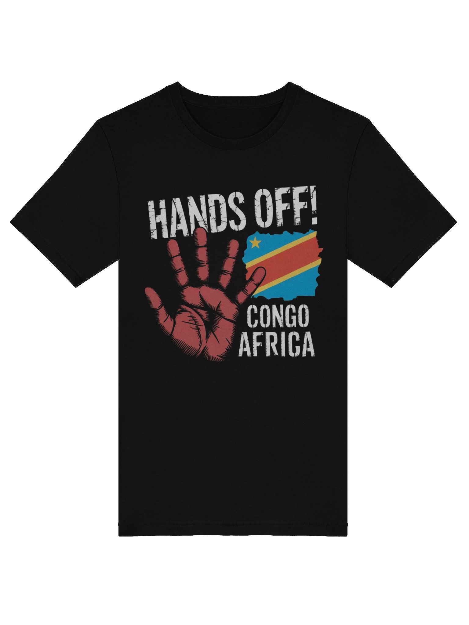 Hands Off Congo Africa African Flag Supersoft T-shirt product image (5)