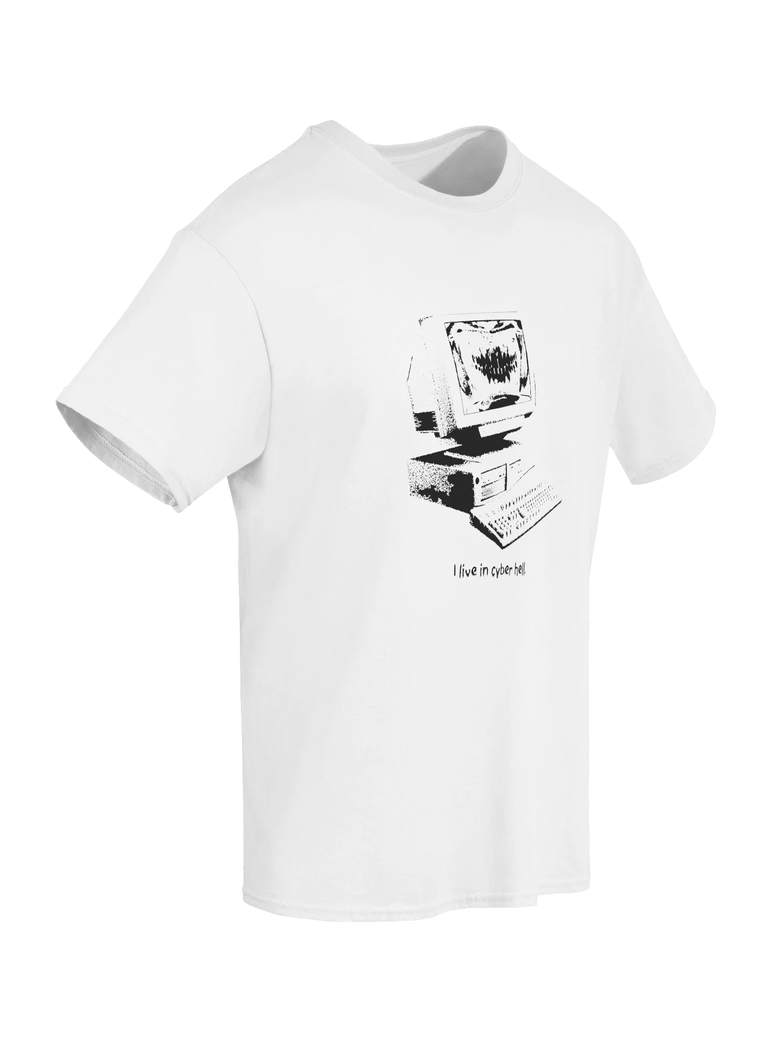 Cyber Hell White Tee product image (6)