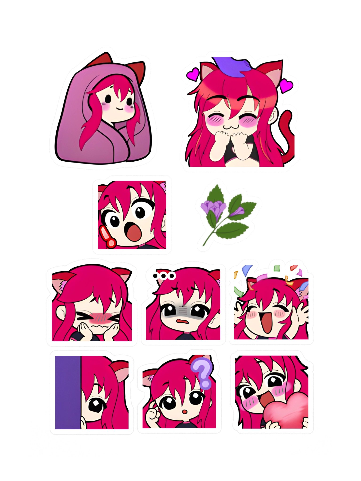 Emote Sticker Sheet! product image (3)