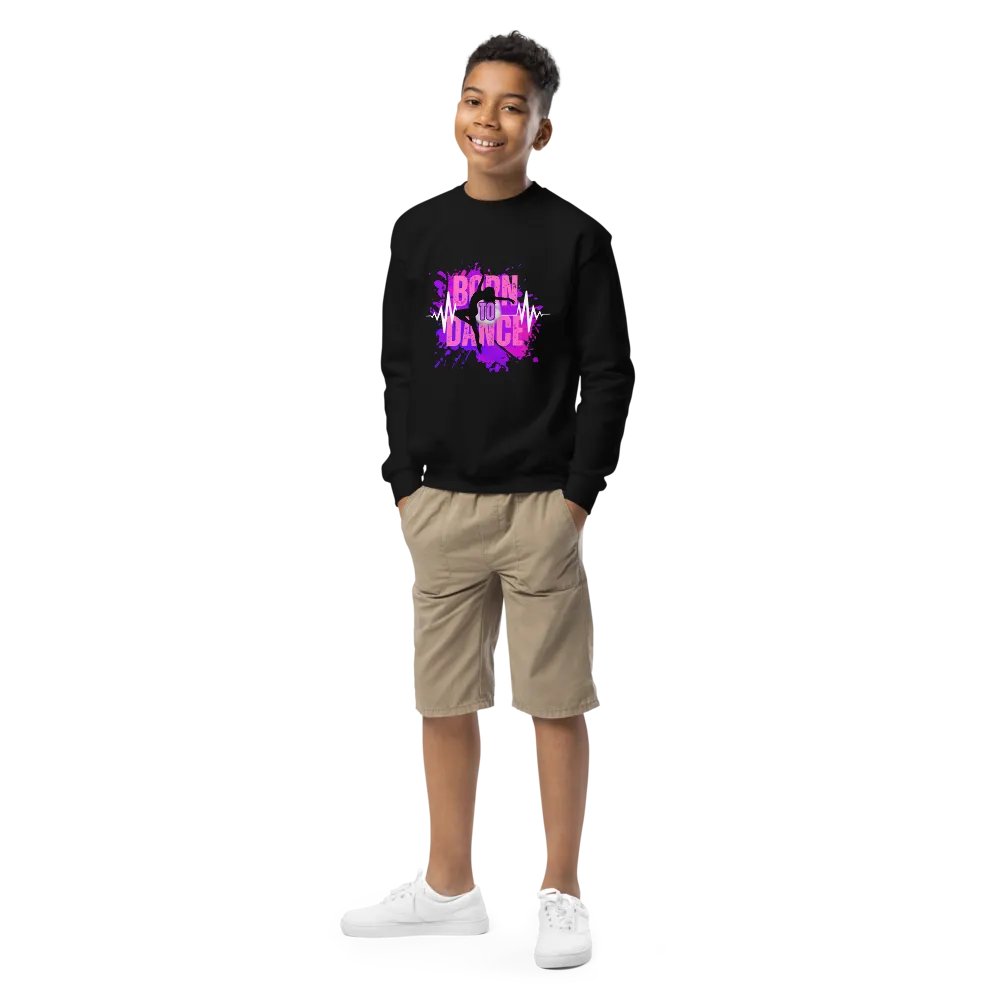 Born to Dance Her Silhouette Enigma Youth Sweatshirt product image (10)