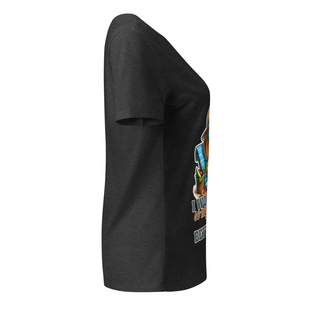 Work Hard - Beagle Beach - V-Neck product image (29)