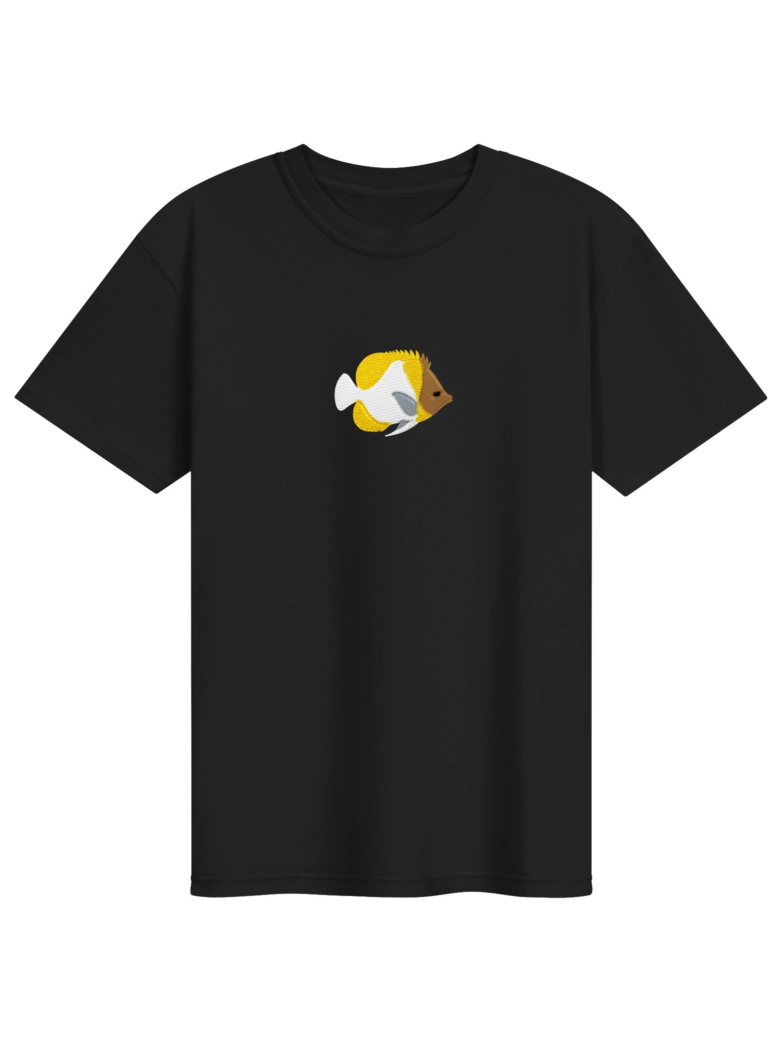 Pyramid Butterflyfish Embroidered Shirt | Reef Aquarium Fish Embroidery Tee | Saltwater Marine Fish Apparel product image (5)