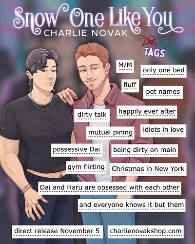 While we suffer through this trying time of the AO3 outage, may I offer you some fluffy, spicy MM Christmas romance to soothe...
