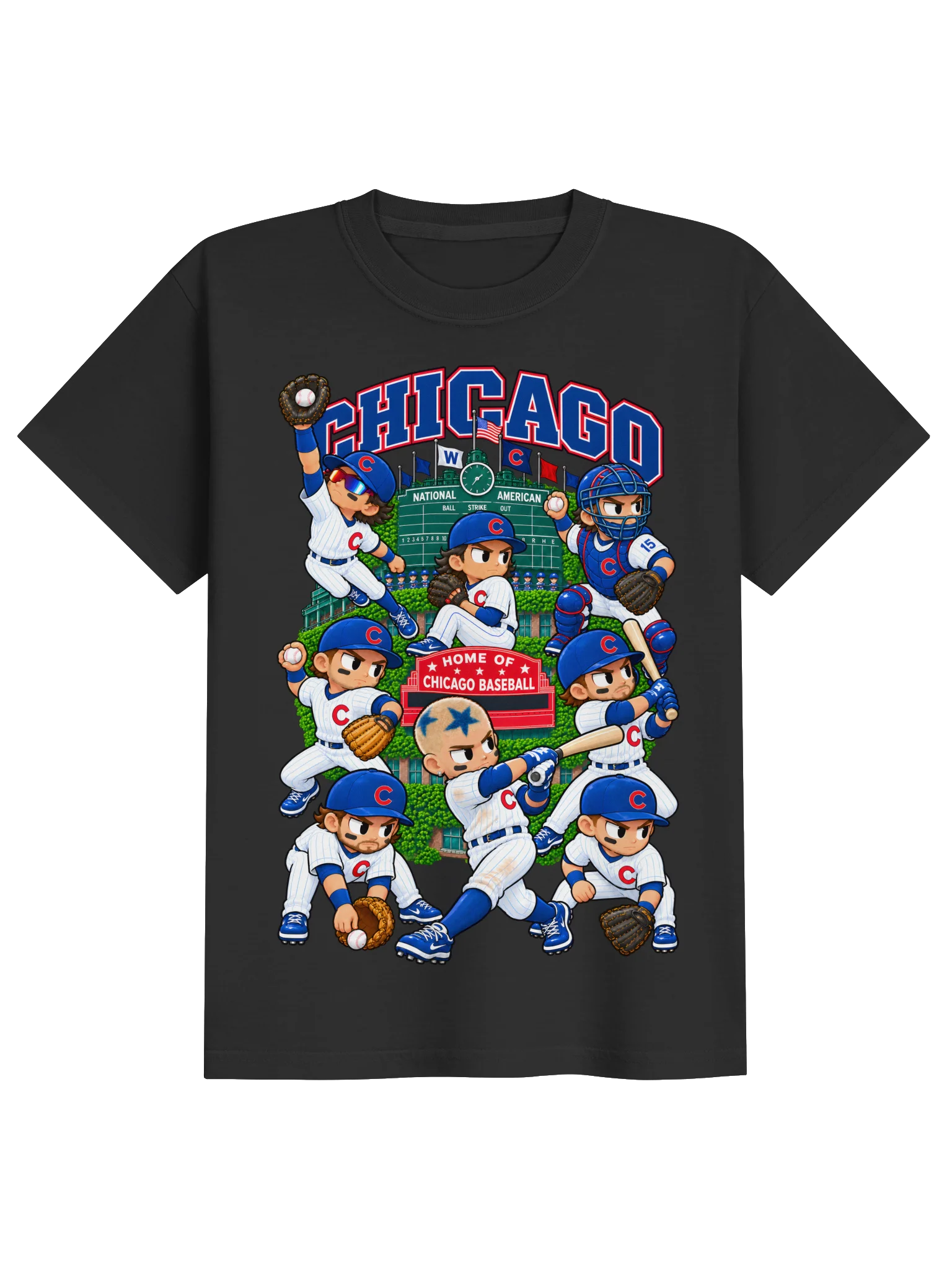 Chicago Northside Baseball 2026 Animated Player T-Shirt - Kids product image (1)