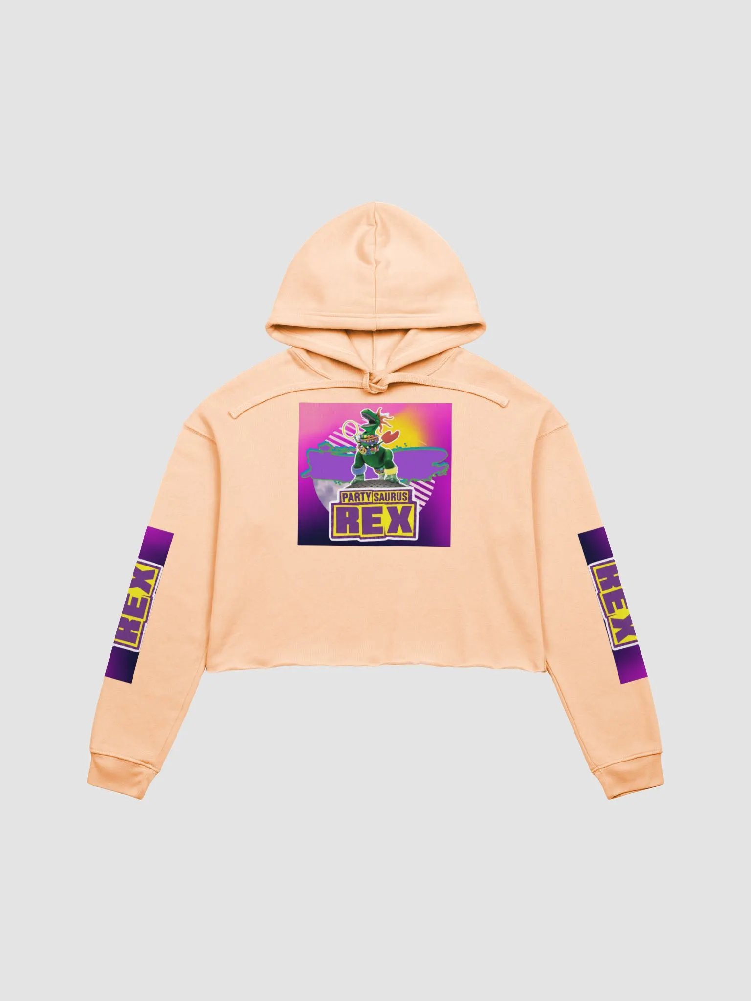 Partysaurus Rex Crop Top Hoodie product image (1)