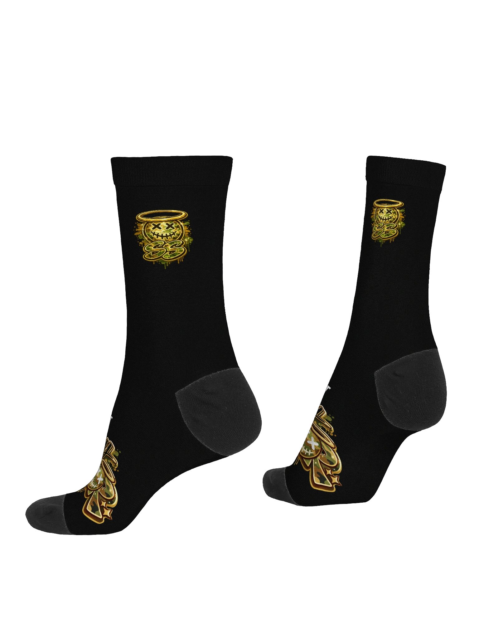 SS All Camo-Black Crew Socks product image (4)