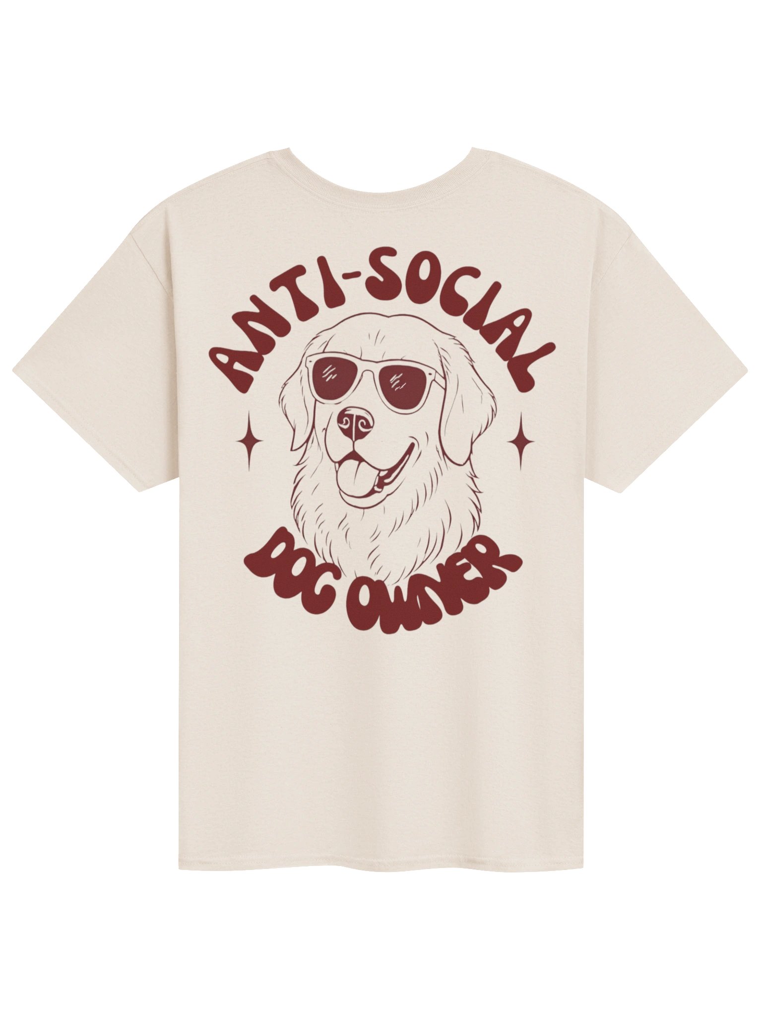 Anti-Social Dog Owner T-Shirt | Retro Groovy Graphic Tee | Dog Mom Dog Dad Gift product image (8)