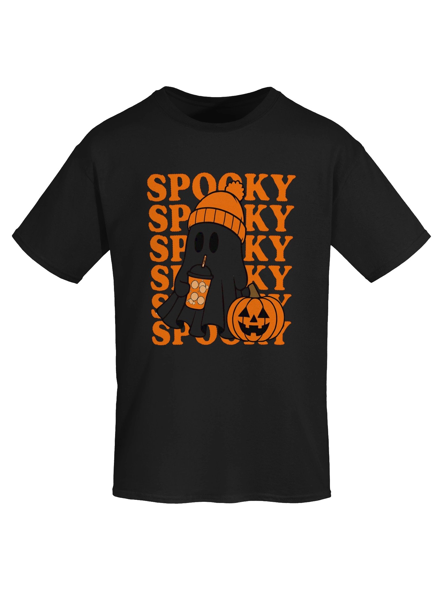 Spooky Ghost Pumpkin Latte Cute Halloween T-Shirt product image (29)