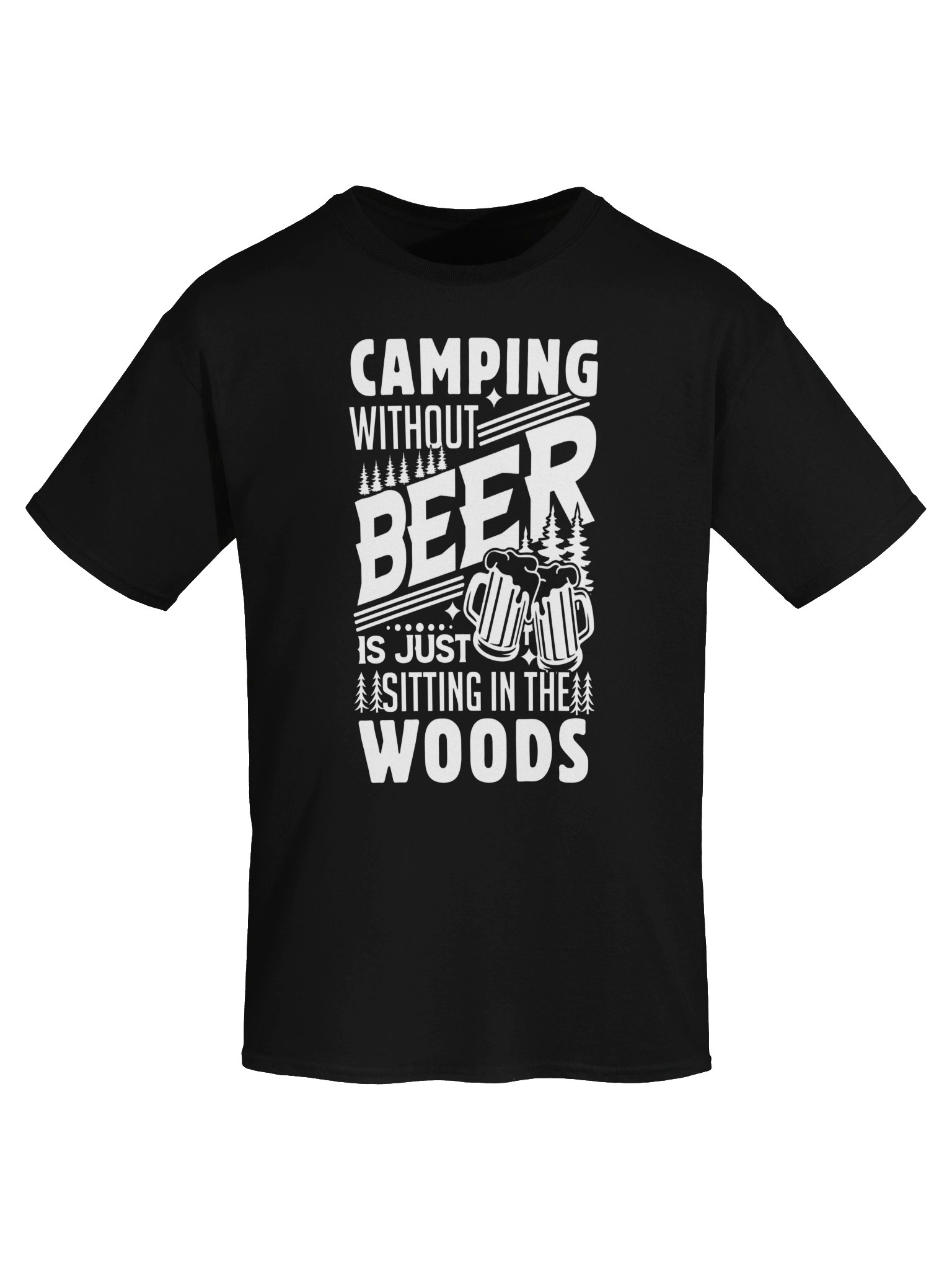 Camping Without Beer Is Just Sitting In The Woods T-Shirt | Funny Camping Beer Shirt product image (5)