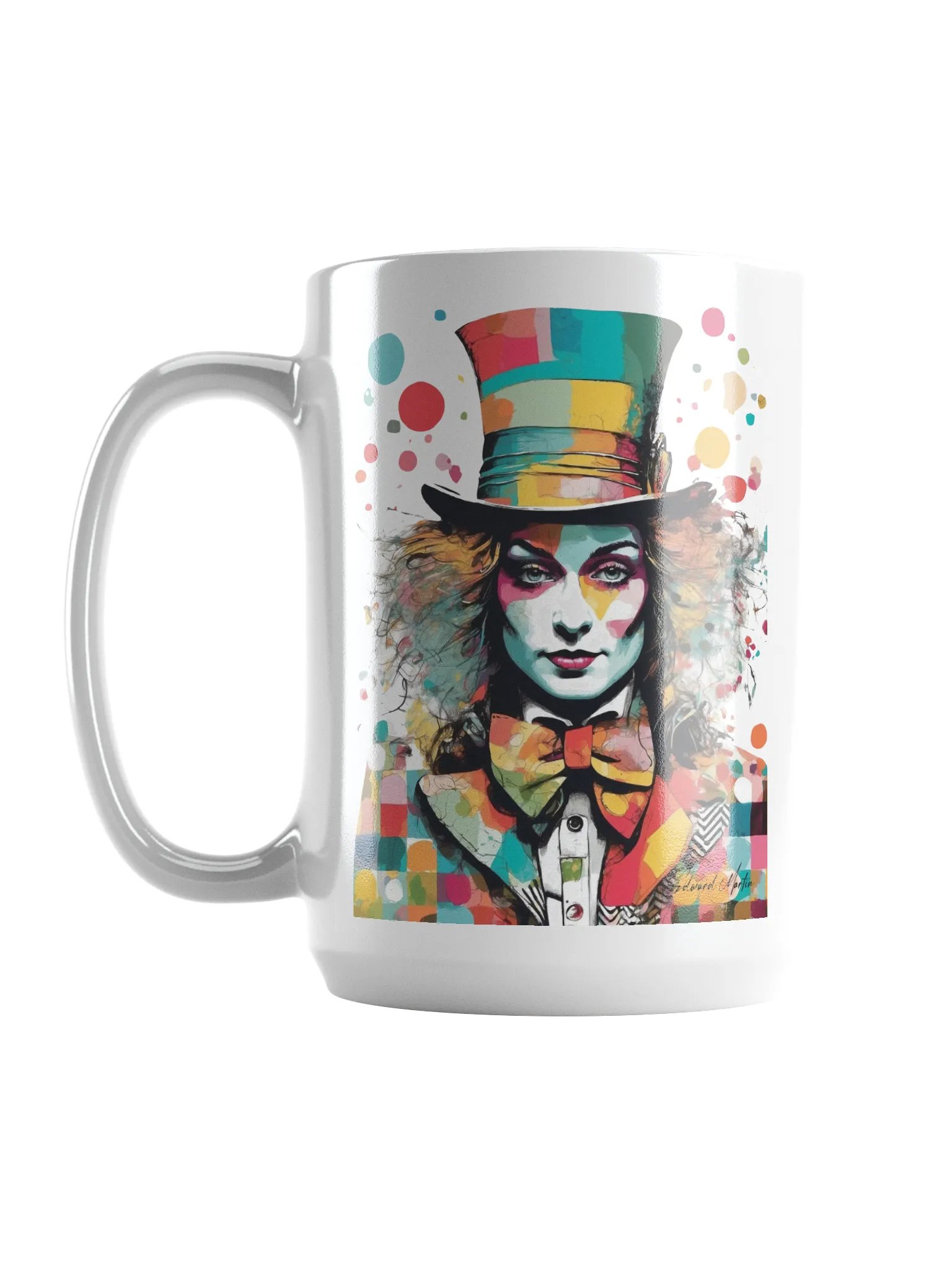 Mad Hatter:Vibrant Collage Portrait : Elegance Mug product image (6)
