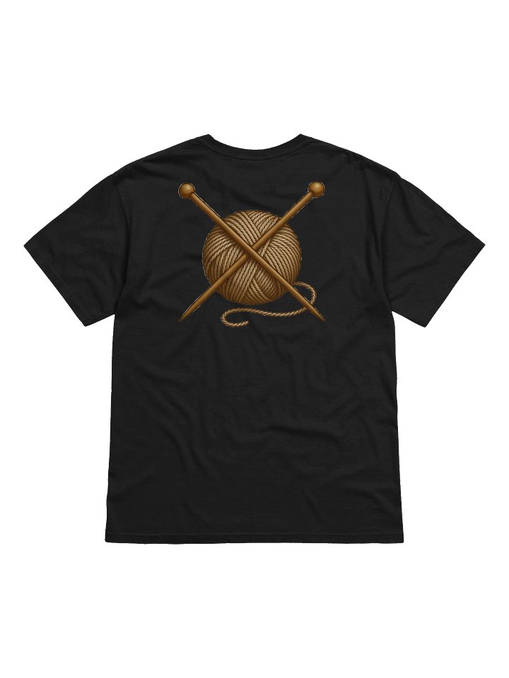 Golden Yarn Ball with Knitting Needles Illustration product image (2)