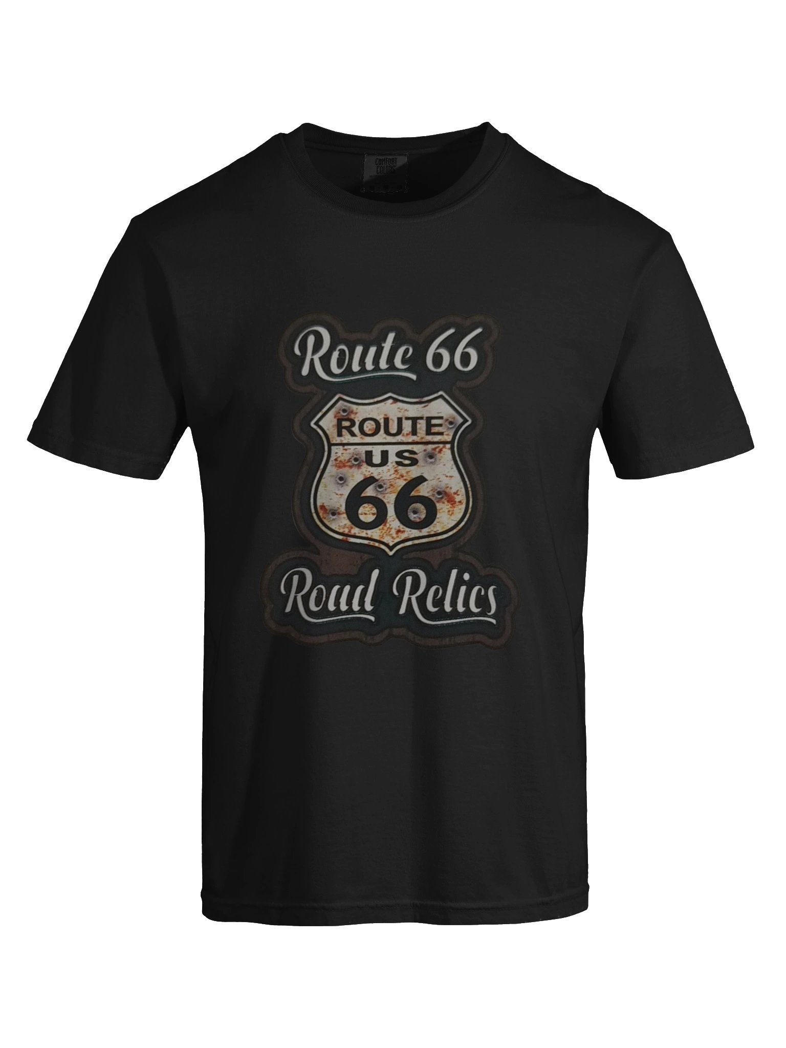 Vintage Style Route 66 Road Relics Bullet Hole T-Shirt product image (7)