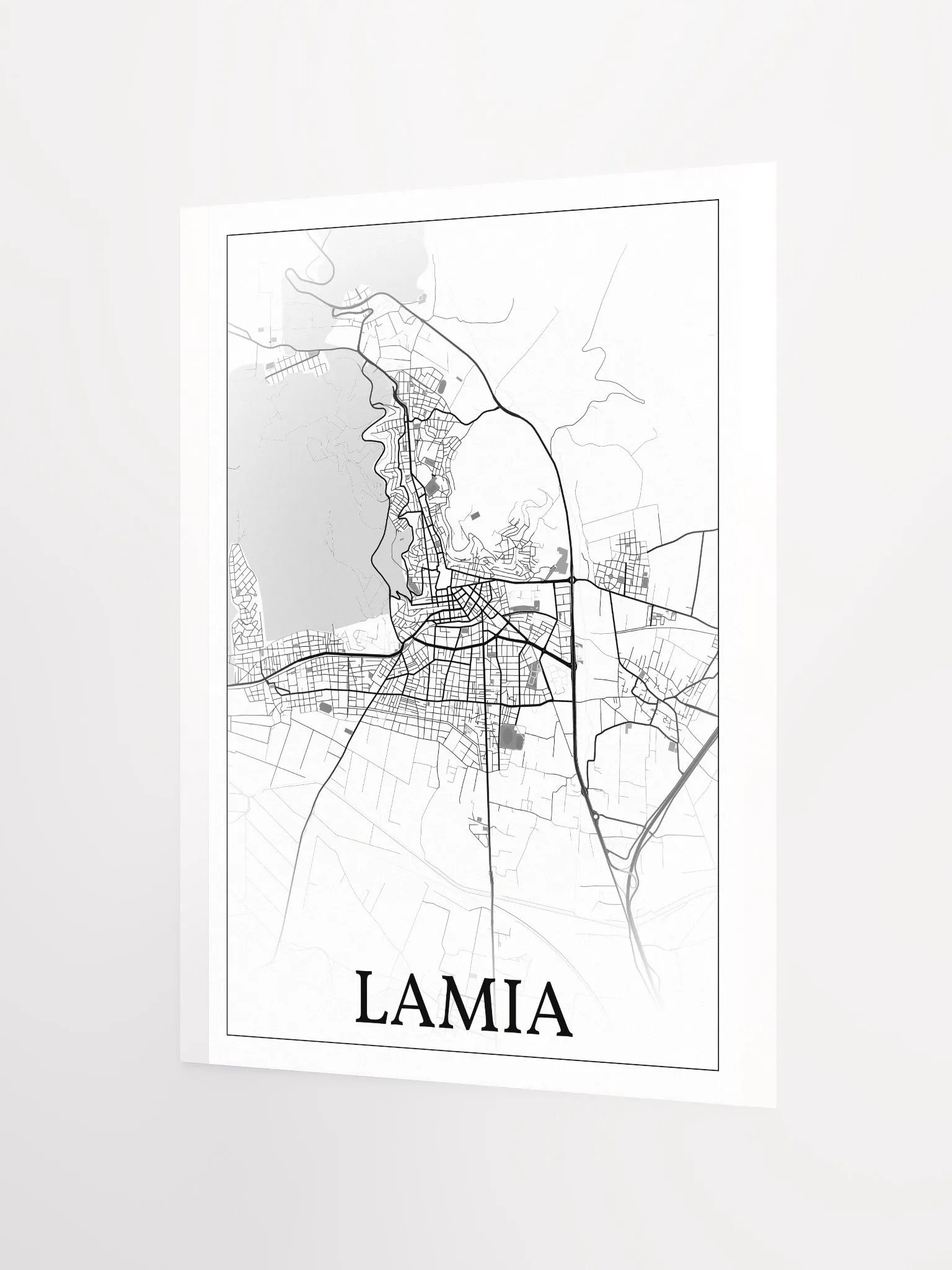 Lamia, Greece, city map print product image (7)