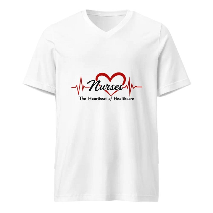 Heartbeat of Healthcare V-Neck Tee product image (1)
