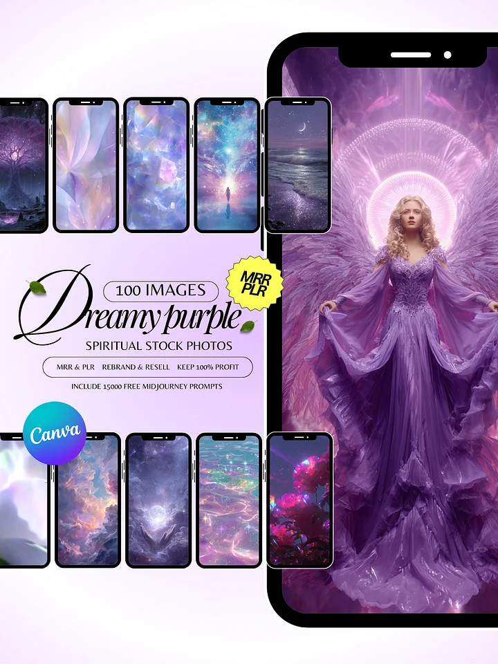 Spiritual Coach | 100 Aesthetic Stock Images (MRR Included) product image (1)