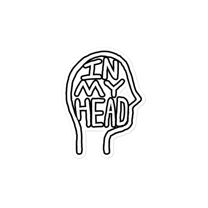 In My Head (lined design) magnet product image (2)