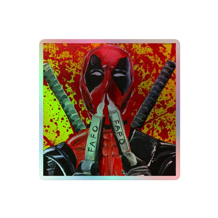 Deadpool Holographic Sticker product image (2)