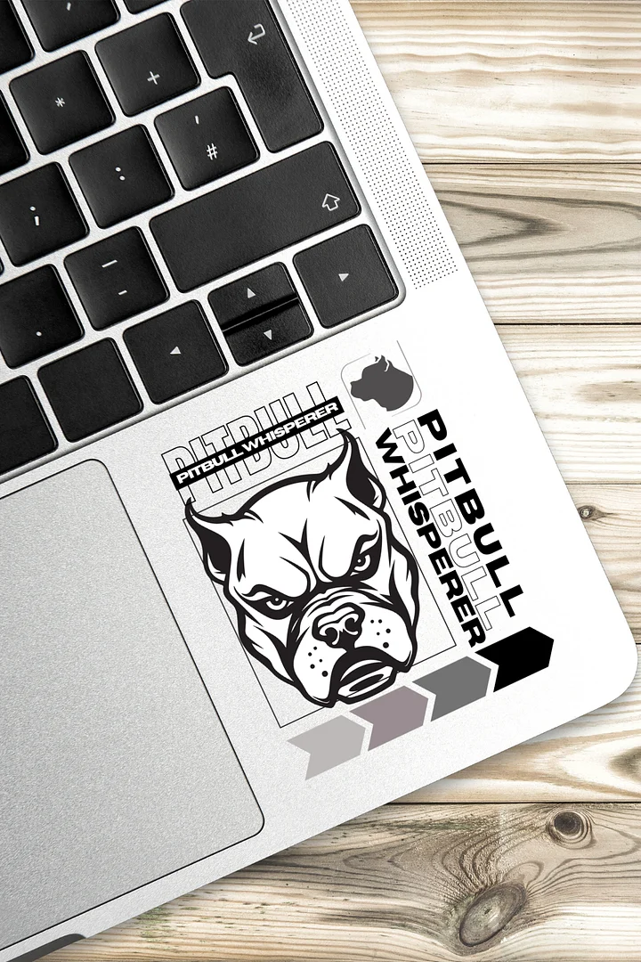 Black And White Pitbull Whisperer Sticker product image (1)