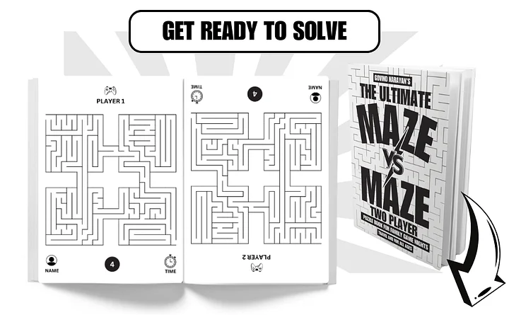 Maze Vs Maze: The Ultimate Two-Player Puzzle Book | Ebook | Printable PDF product image (2)