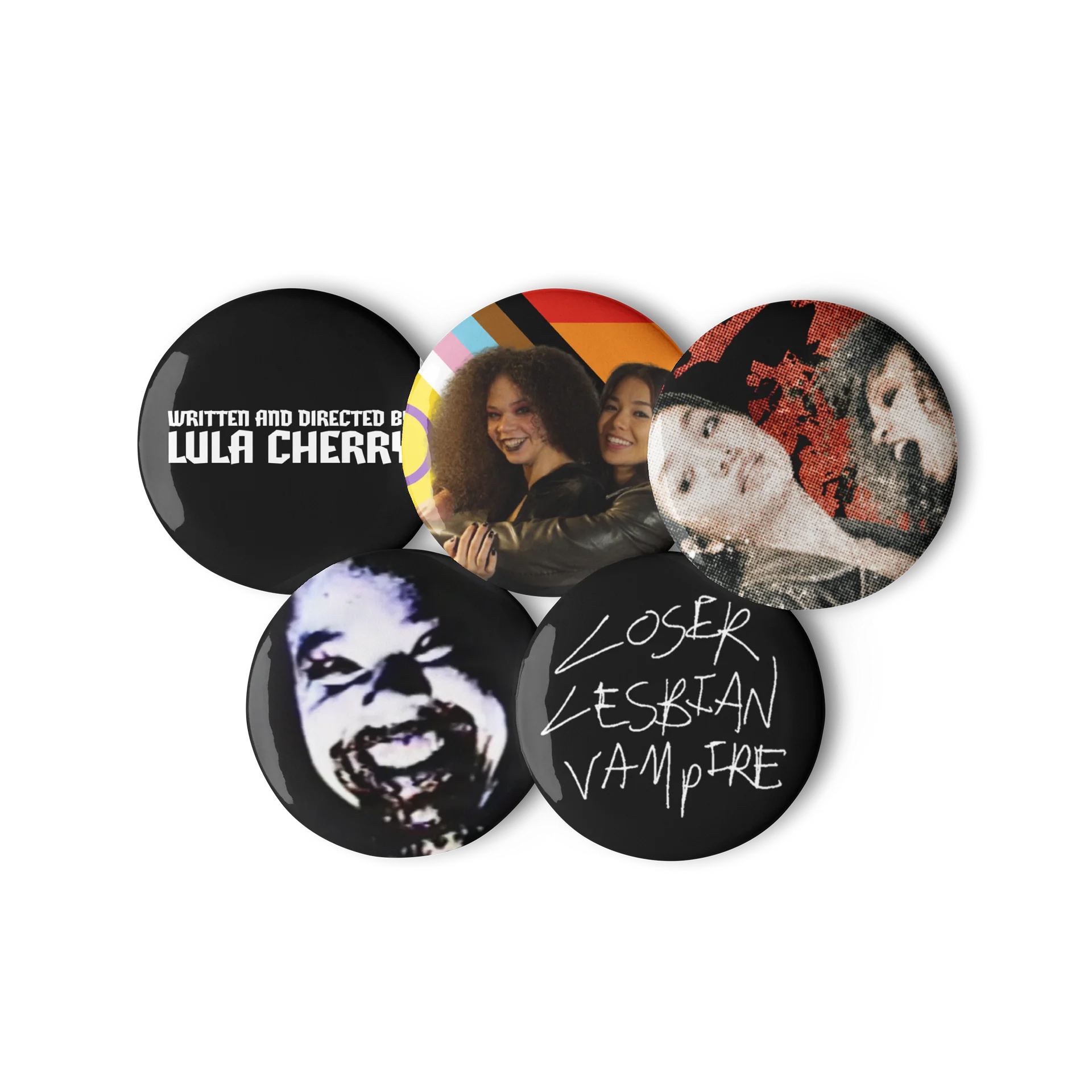 LOSER LESBIAN VAMPIRE Buttons (Set of 5) product image (2)