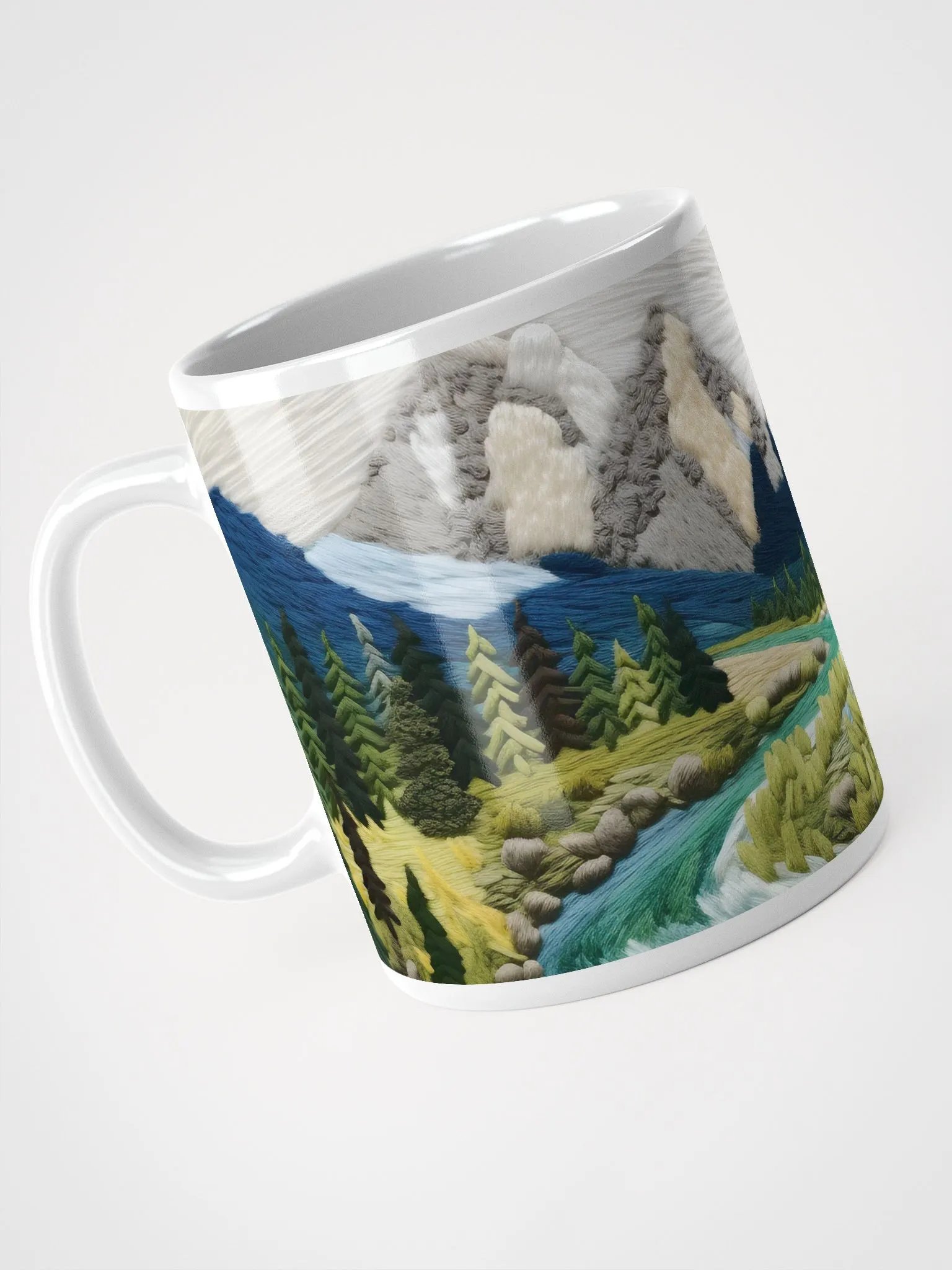 Mountain Serenity Embroidered Mug product image (2)