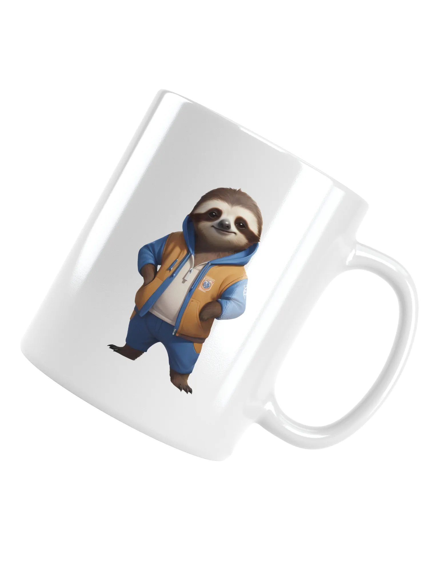 Cute Cartoon Sloth White Mug product image (1)