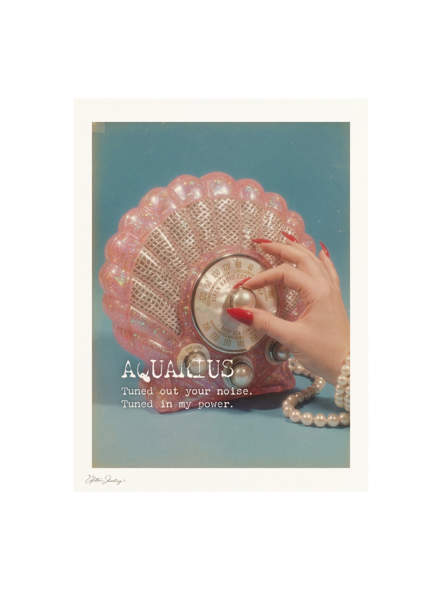 Aquarius Mermaid Zodiac Art Print product image (1)