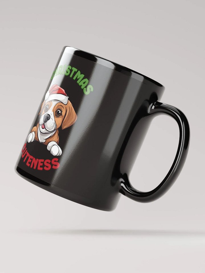 Christmas Cuteness - Dog Lovers Black Mug product image (4)