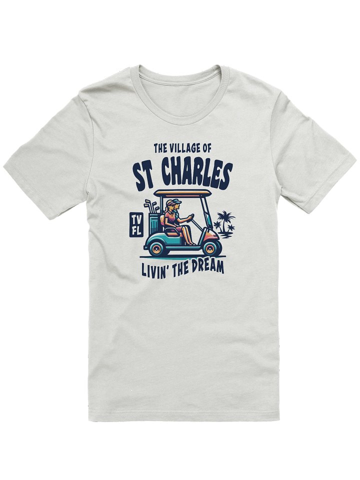 The Village of St Charles TV FL Golf Cart Design T-Shirt product image (4)