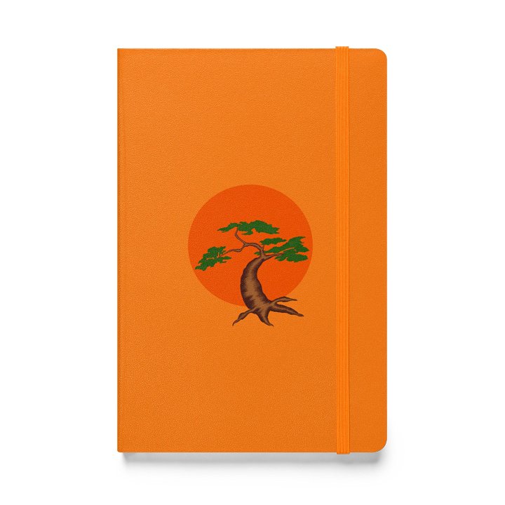 Sunset Bonsai Tree Hardcover Notebook product image (1)