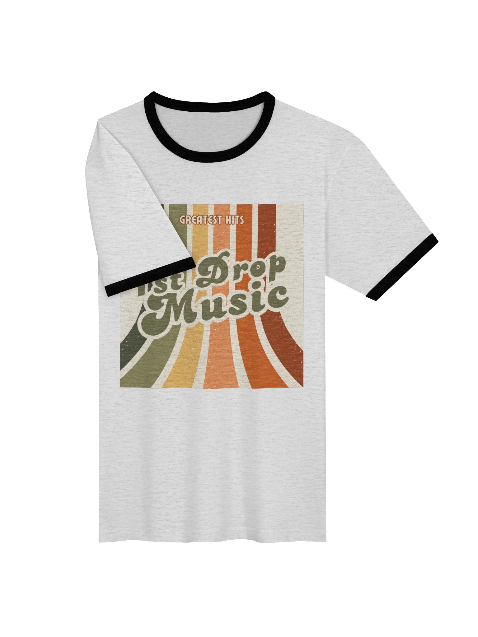 1st Drop Music - Retro Record Sleeve Baseball T-shirt product image (3)
