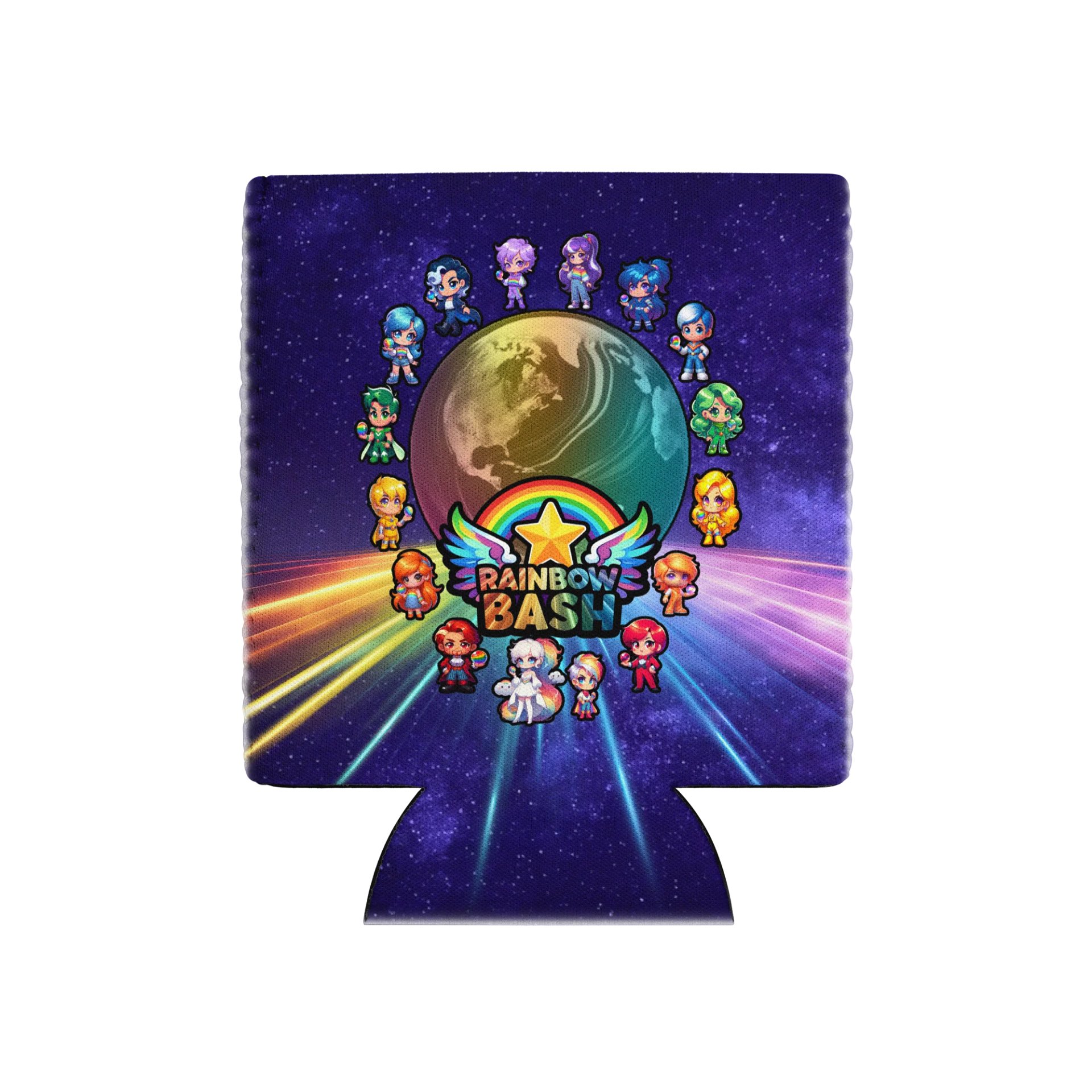 Rainbow Bash Koozie product image (1)