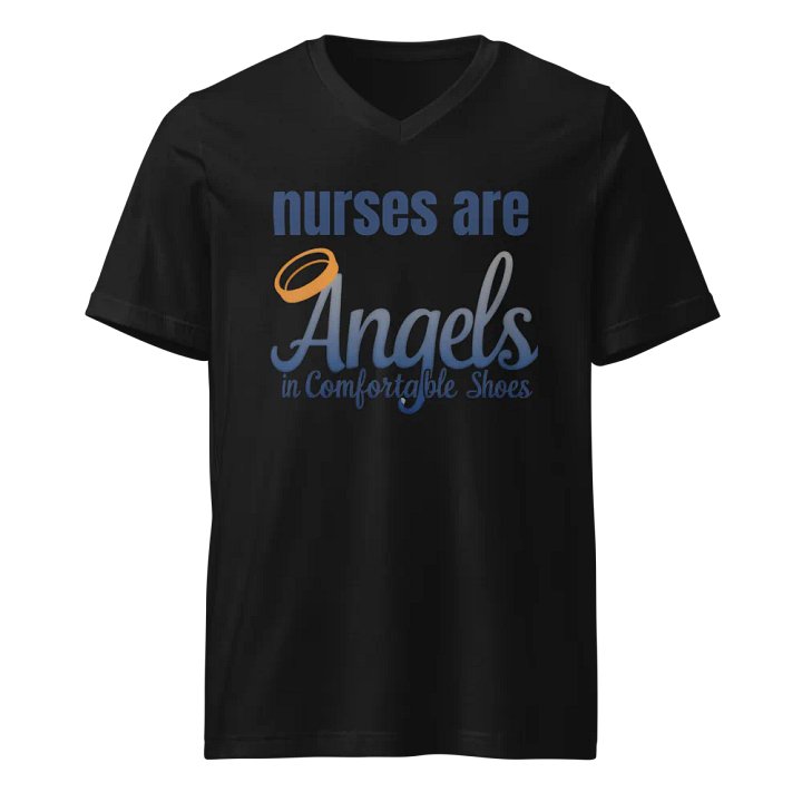 Angelic Comfort: Nurses V-Neck T-Shirt product image (1)