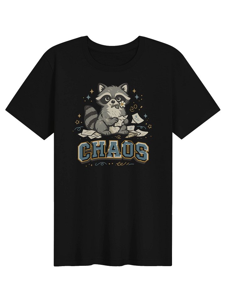 Chaos Raccoon Graphic Tee, Funny Matching Couple Shirt, Cute Silly Shirt Design product image (1)