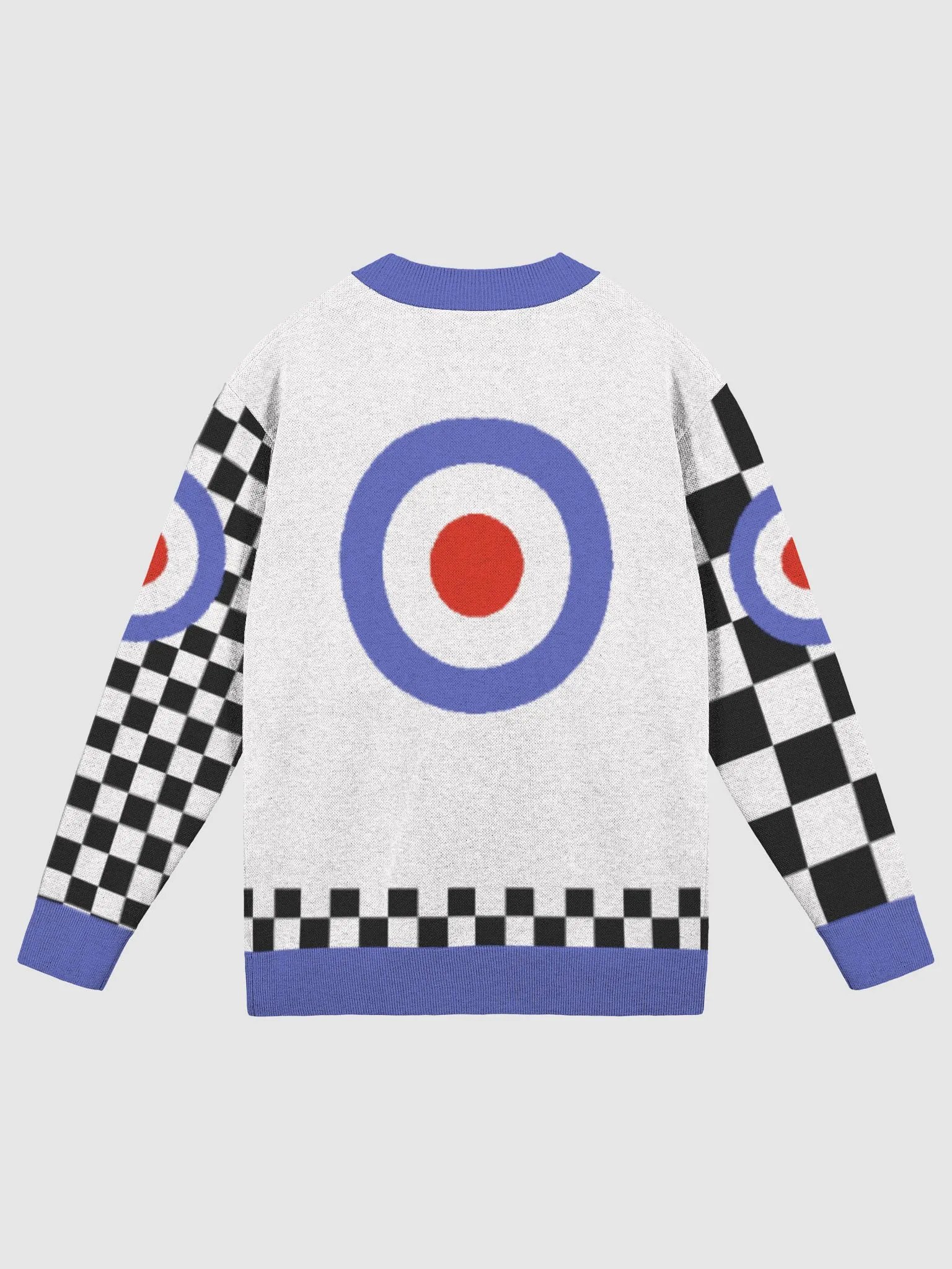 ®ocksteady White Mod Dot Racer Cardigan product image (2)
