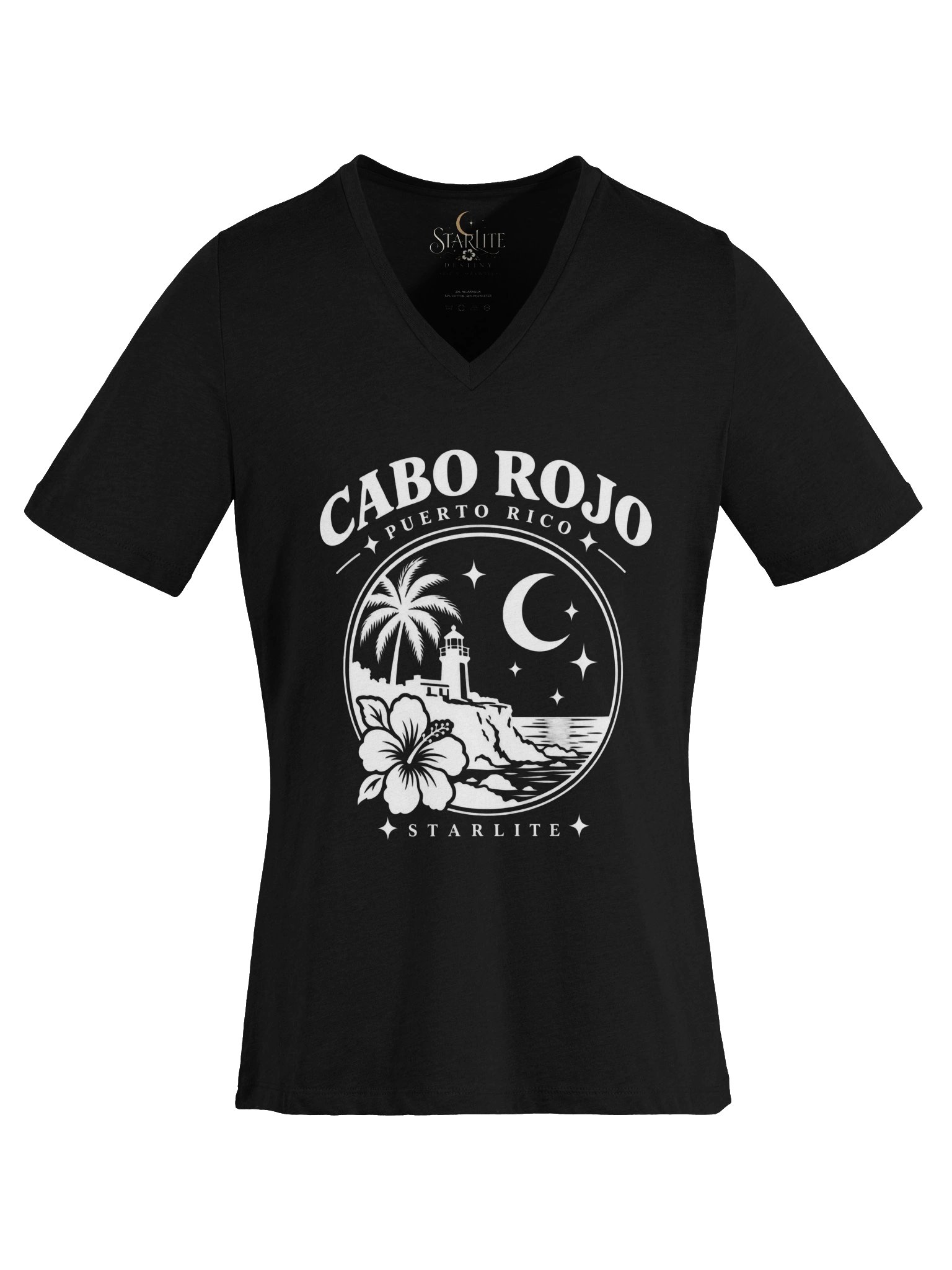 Cabo Rojo, Puerto Rico — Starlite V-Neck Tee product image (22)
